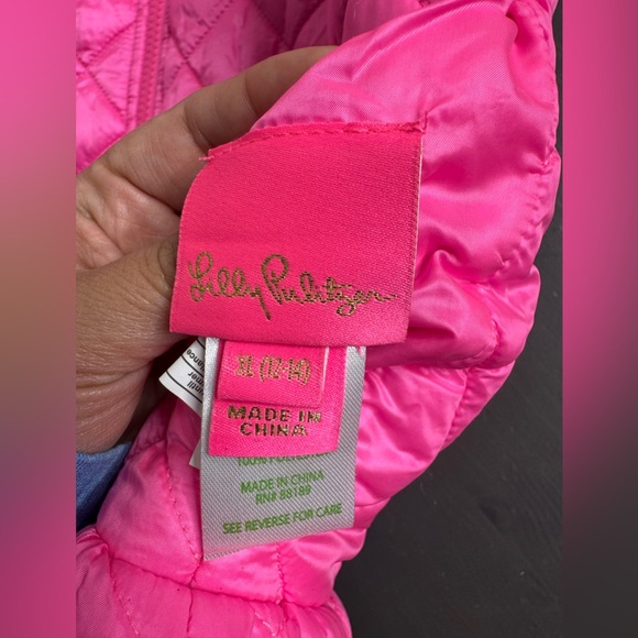 Lilly Pulitzer Girls Melanie Reversable Vest Prosecco Pink - Picture 6 of 9